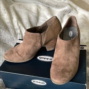 Dr. Scholl's | Charlie | Taupe | Memory Foam | Cool Fit | Ankle Boots | Size 7.5